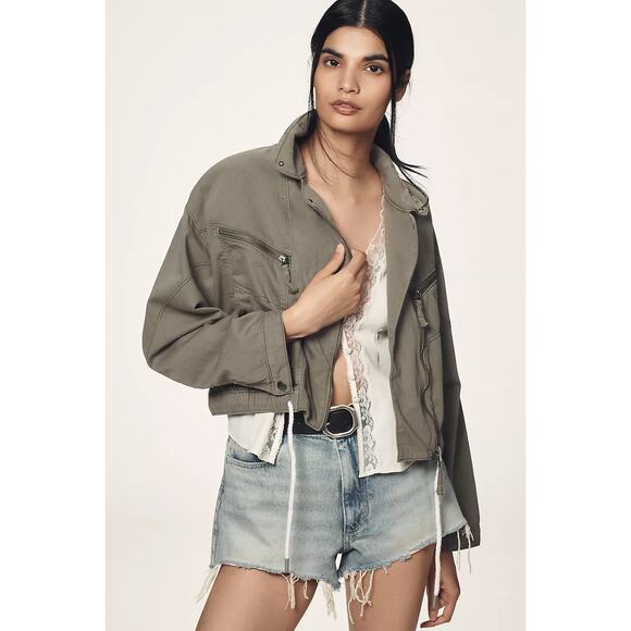 Anthropologie Pilcro Tidal Moto Utility Jacket | Size Small - Picture 2 of 3